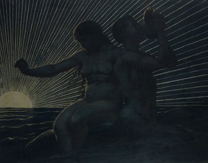 トリトンペア、1892 作： Hans Thoma