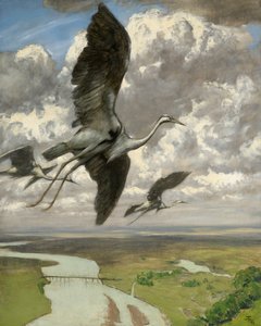 不思議な鳥、1892年（段ボールに油彩）