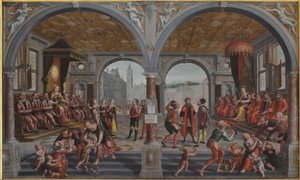 正義と不正 正義と不正、1594-1595。 作： Hans Vredeman de Vries