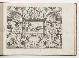 プレート 20、Grotteßco のさまざまな方法 (Various Grotesques) から 作： Hans Vredeman de Vries