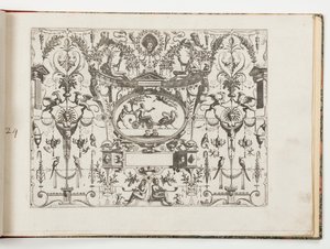 プレート 24、Grotteßco から: さまざまな方法で (Various Grotesques) 作： Hans Vredeman de Vries