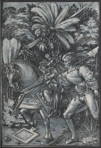 騎士とランスケネットc。 1512。 作： Hans Wechtlin