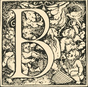 B-Hans Weiditzによるアルファベット、c1520-1521、1908。 作： Hans Weiditz