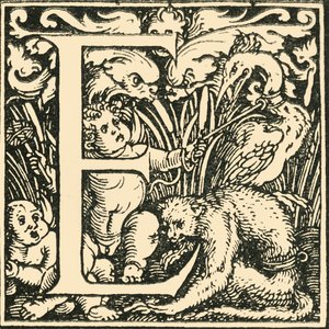 E-Hans Weiditz作のアルファベット、c1520-1521、1908。