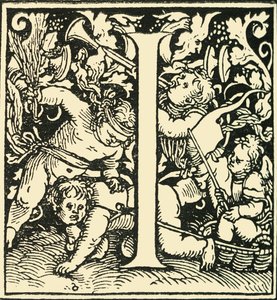 I-Hans Weiditzによるアルファベット、c1520-1521、1908。 作： Hans Weiditz