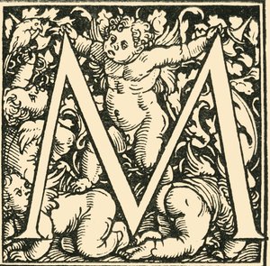 M-Hans Weiditz作のアルファベット、c1520-1521、1908。 作： Hans Weiditz