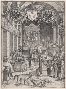 マクシミリアン1世聴覚ミサ、約。 1515年。 作： Hans Weiditz