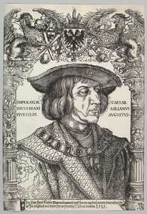 皇帝マクシミリアン1世の肖像、1519年。 作： Hans Weiditz