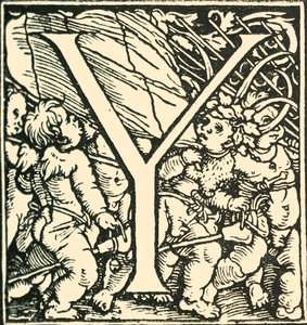 Y-Hans Weiditzによるアルファベット、c1520-1521、1908。 作： Hans Weiditz