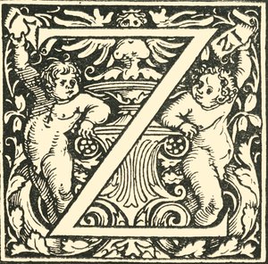 Z-Hans Weiditzによるアルファベット、c1520-1521、1908。 作： Hans Weiditz