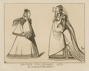 イタリアの女性、1572 作： Hans Weigel