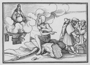 神は旋風の外で仕事に答える、仕事XXXVIII、1、2 作： Hans after Holbein the Younger