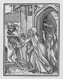 ホルバインの死のダンス：修道院長 作： Hans after Holbein the Younger
