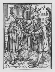 ホルバインの死のダンス：支持者 作： Hans after Holbein the Younger