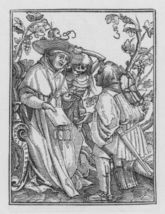 ホルバインの死のダンス：枢機卿 作： Hans after Holbein the Younger