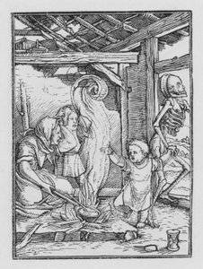 ホルバインの死のダンス：子供 作： Hans after Holbein the Younger