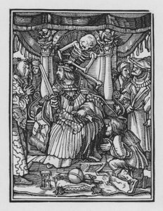 ホルバインの死のダンス：皇帝 作： Hans after Holbein the Younger