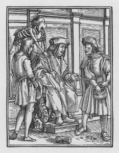 ホルバインの死のダンス：裁判官 作： Hans after Holbein the Younger