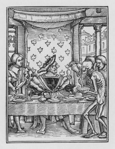 ホルバインの死のダンス：王 作： Hans after Holbein the Younger