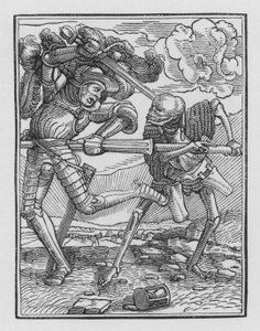 ホルバインの死のダンス：騎士 作： Hans after Holbein the Younger