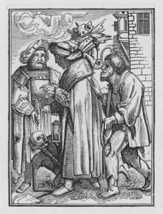 ホルバインの死のダンス：治安判事 作： Hans after Holbein the Younger