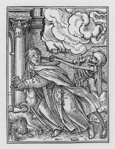 ホルバインの死のダンス：メンディカントの兄弟 作： Hans after Holbein the Younger