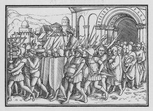 シーシャクスポワレスエルサレム、歴代誌XII、9 作： Hans after Holbein the Younger