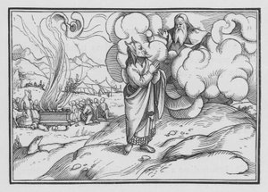 焦げた供物、レビ記1、2 作： Hans after Holbein the Younger
