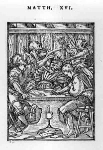 ハンス・ルツェルバーガー（fl.1505-26）c.1526-28によって刻まれた「死のダンス」シリーズのゲームスター 作： Hans after Holbein the Younger