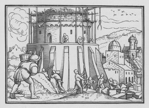 バベルの塔、ジェネシスXI、4 作： Hans after Holbein the Younger