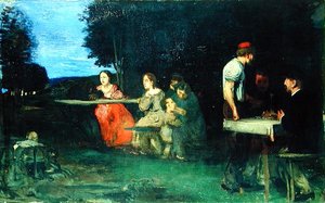 ローマの情景、1871 作： Hans von Marées