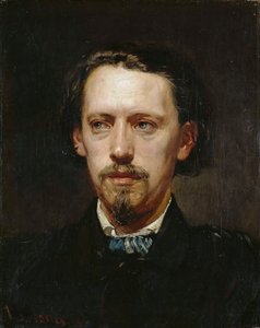 ハインリッヒアントンヘガーの肖像1832-1888、1861年。 作： Hans von Marées