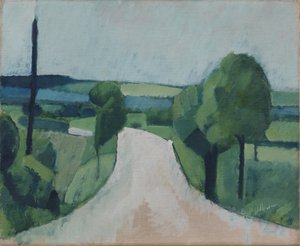 Funen の Fåborg 近くの道路 作： Harald Giersing