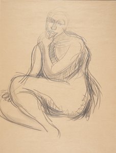 着席女性モデル 作： Harald Giersing