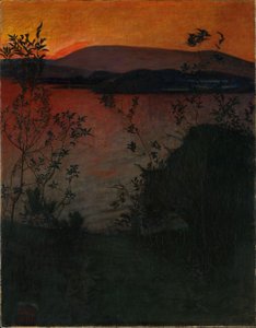 夕焼け 作： Harald Oscar Sohlberg