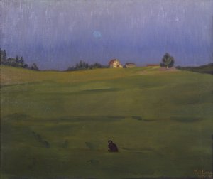 Ås の Hogsvedt から 作： Harald Oscar Sohlberg