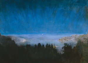 Kjerringvik より (キャンバスに油彩) 作： Harald Oscar Sohlberg