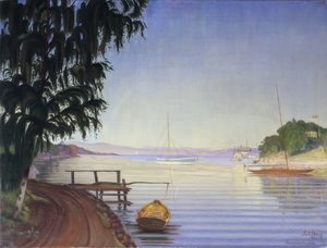 ナースネス湾から 作： Harald Oscar Sohlberg