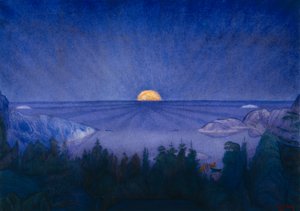 月の出 作： Harald Oscar Sohlberg