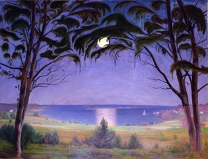 ムーンライト、ネヴルンハウン 作： Harald Oscar Sohlberg