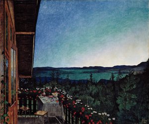 夏の夜 作： Harald Oscar Sohlberg