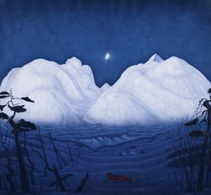 山の冬の夜