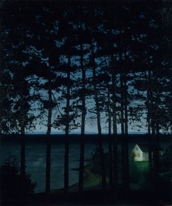 フィッシャーマンズ コテージ、1906 年。 作： Harald Sohlberg