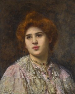 オペラ歌手フェリア・リトヴィンヌの肖像（1860～1936年）。