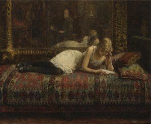 アーティストと彼のモデル 作： Harlamov