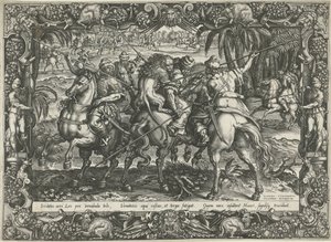 ライオン狩り 狩りの情景（シリーズタイトル） 作： Harmen Jansz Muller (rejected attribution)