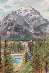 カスケード山、バンフ 作： Harold Copping
