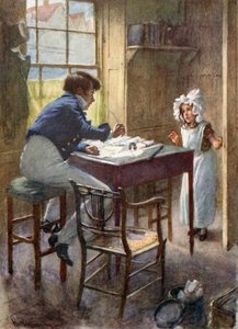 ディック・スウィベラーと侯爵夫人の出会い（カラーリトグラフ 作： Harold Copping