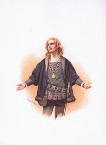ハムレット、ハムレットのイラスト 作： Harold Copping