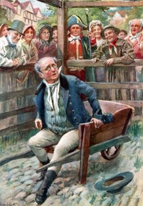 Mr.Pickwick in the Pound（カラーリトグラフ版 作： Harold Copping